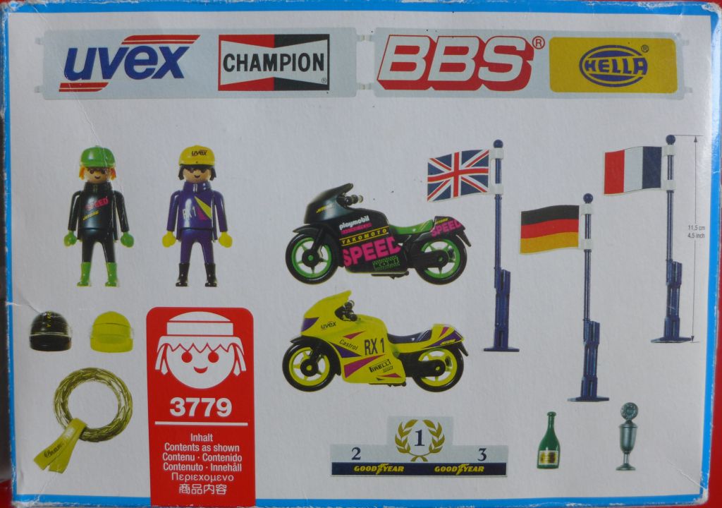Playmobil 3779 - Victory Racing Motorcycles - Back