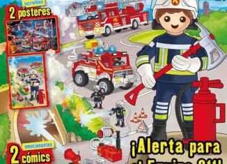 Playmobil - PLAYMOBIL PANNINI 02 AZUL - Feuerwehrmann