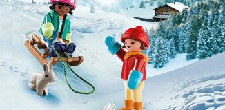 Playmobil - 70250 - Niños con trineo de nieve