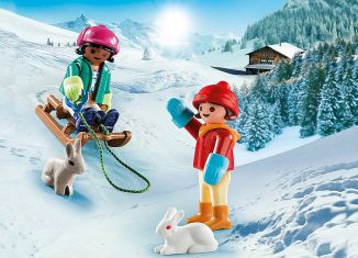 Playmobil - 70250 - Children with Sleigh