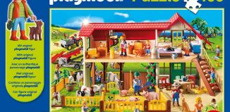 Playmobil - 56163 - Puzzle Bauernhof mit 100 Teilen und Bäuerin-Figur