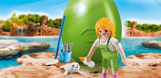 Playmobil - 9418 - Keeper with Seal Babies