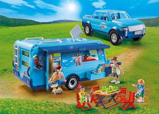 Playmobil - 9502 - Playmobil-FunPark Pick-Up mit Wohnwagen