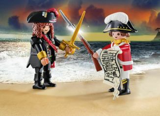 Playmobil - 70273 - Duo Pack Pirate and Soldier - Detail Playmobil - 70273 - Duo Pack Pirate and Soldier