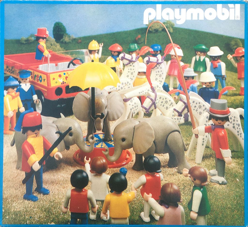 Playmobil 3964-ant - Baby Elephant and Handler - Back