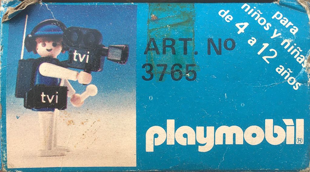 Playmobil 3765-ant - TV Cameraman - Back