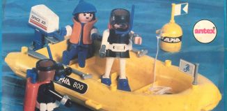 Playmobil - 3.80.4-ant - Plongeurs en radeau jaune