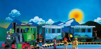 Playmobil - 4005 - Green Passenger Train Set