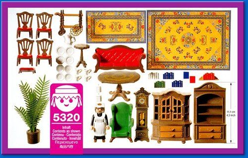 Playmobil® Puppenhaus  Villa  Einrichtung  Wohnzimmer  5320  Nostalgie 