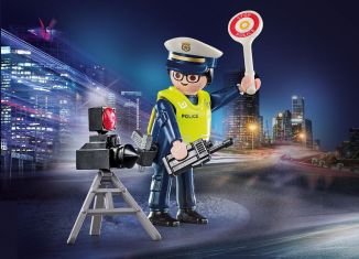 Playmobil - 70305 - Police Officer with Speed Trap