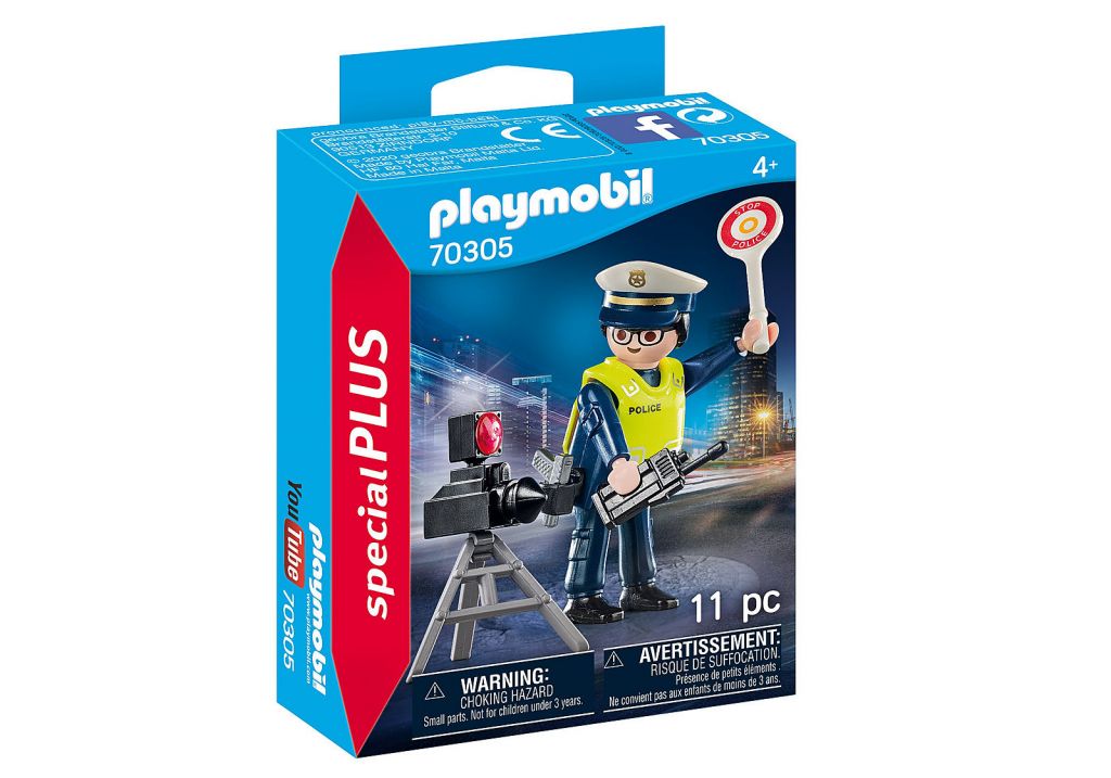 Playmobil 70305 - Police Officer with Speed Trap - Box