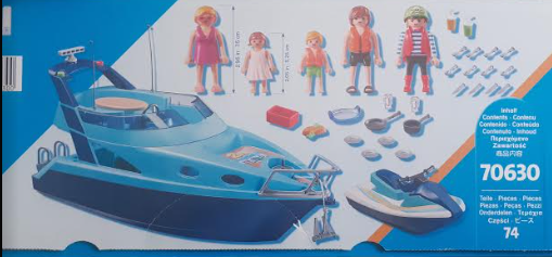 Playmobil 70630 - PLAYMOBIL-FunPark Yacht with Jet Ski - Back
