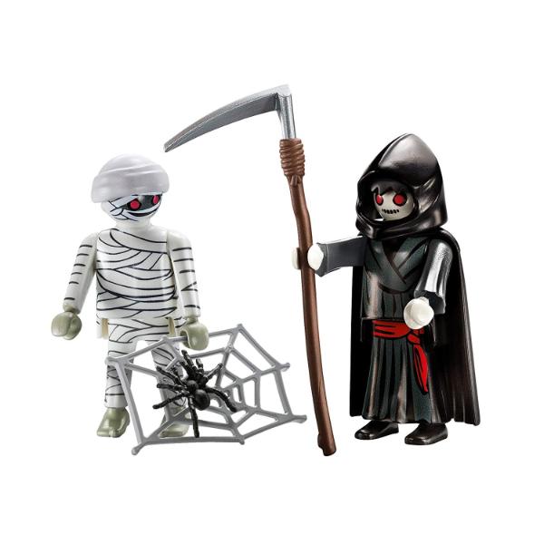Playmobil 9308 Duo Pack Mummy /& Grim Reaper Mumie Sensenmann US selten Neu OVP
