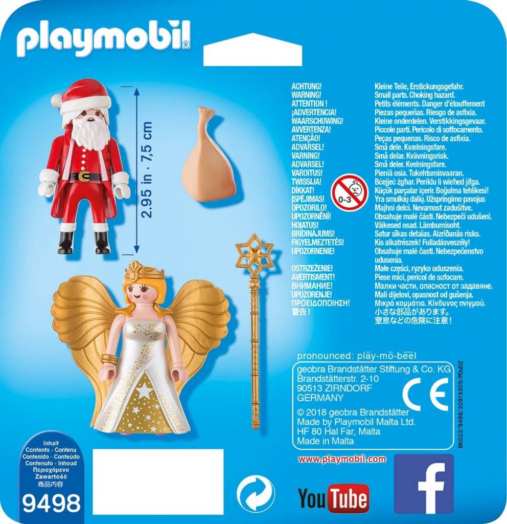 Playmobil Duo Pack Weihnachtsmann und Engel 9498 Neu & OVP Nikolaus Angel 