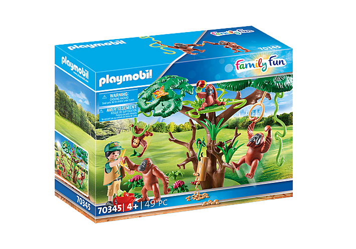 Playmobil 70345 - Orangutans with Tree - Box