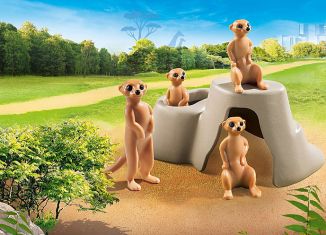 Playmobil - 70349 - Suricates et rocher