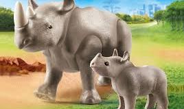 Playmobil - 70357 - Rhinocéros et son petit