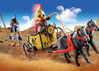 Playmobil - 70469 - Achilles in a chariot with Patroclus