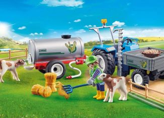 Playmobil - 70367 - Loading Tractor with Water Tank