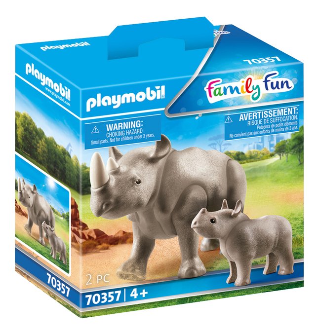 Playmobil 70357 - Rhino with Calf - Box