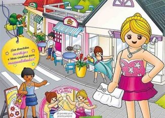 Playmobil - PLAYMOBIL PANNINI 03 ROSA - cute shopping girl