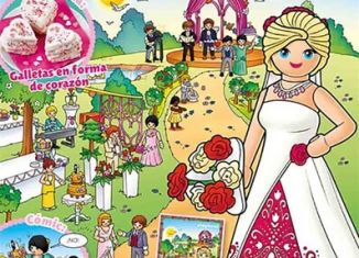 Playmobil - PLAYMOBIL PANNINI 04 ROSA - Braut mit Brautstrauß und Kleid