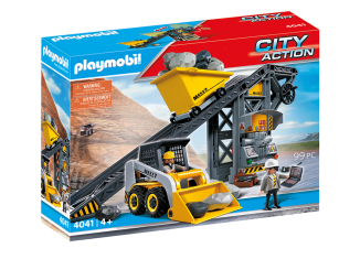 Playmobil - 4041v2 - Conveyor Belt with Mini Excavator