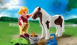 Playmobil - 70416 - Niña con pony