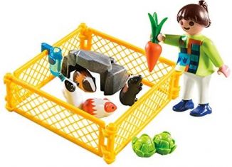 Playmobil - 70424 - Girl with guinea pigs