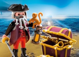 Playmobil - 70432 - Pirate with chest with treasure