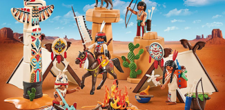 Playmobil - 9899 - Camps des Amérindiens