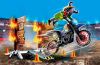 Playmobil - 70553 - Stuntshow Pilote de moto et mur de feu