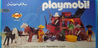 Playmobil - 3L53-lyr - Red stagecoach