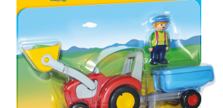 Playmobil - 6964 - Fermier avec tracteur et remorque