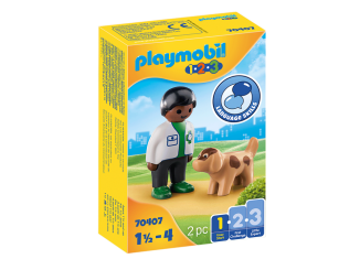 Playmobil - 70407 - Vétérinaire avec chien