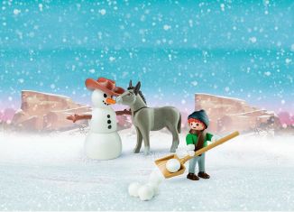 Playmobil - 70398 - Snow time with Snips and Señor Carrots