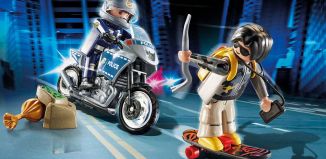 Playmobil - 70502 - Starter Pack police biker and thief