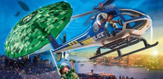 Playmobil - 70569 - Polizei-Hubschrauber: Fallschirm-Verfolgung
