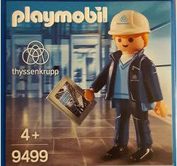 Playmobil - 9499-ger - Thyssen Krupp Arbeiter - Detail Playmobil - 9499-ger - Thyssen Krupp Arbeiter
