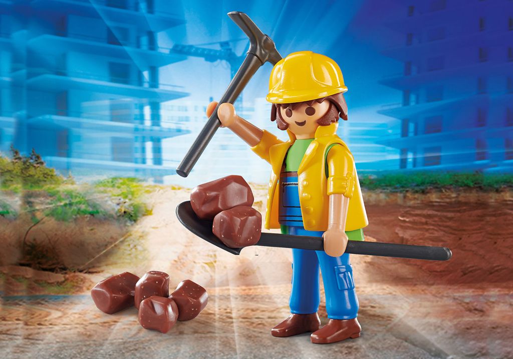 Playmobil Bauarbeiter Construction Worker Limitiert Neuware New 