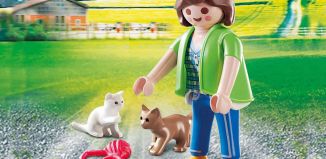 Playmobil - 70562 - Frau mit Katzenbabys