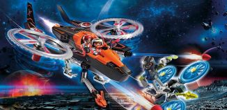 Playmobil - 70023 - Hélicoptère et pirates de l'espace