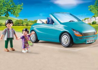 Playmobil - 70285 - Papa avec enfant et voiture cabriolet