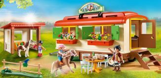 Playmobil - 70510 - Pony Shelter with Mobile Home