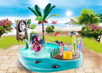 Playmobil - 70610 - Small Pool with Water Sprayer