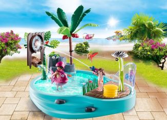 Playmobil - 70610 - Small Pool with Water Sprayer - Detail Playmobil - 70610 - Small Pool with Water Sprayer