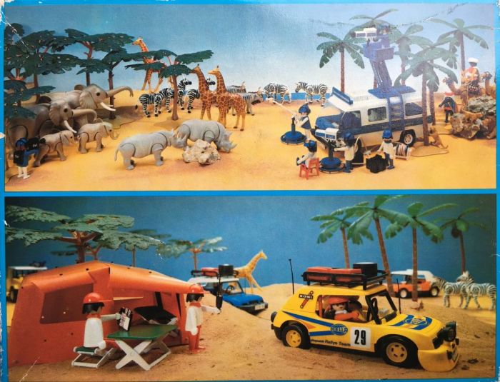 PLAYMOBIL 3673 VINTAGE 3 Zèbres Color, Safari aventure savane EUR 5,00