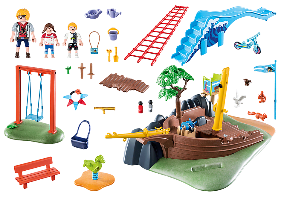 Playmobil 70741 - Adventureplayground with shipwreck - Back