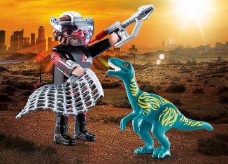 Playmobil - 70693 - DuoPack Velociraptor with Dino Catcher