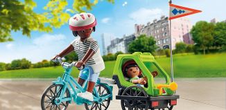 Playmobil - 70601 - Cycliste maman et enfant